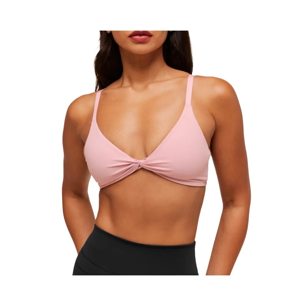 Gymshark Twist Front Bralette - Light Support Cloud Pink - HypeFly India View 4