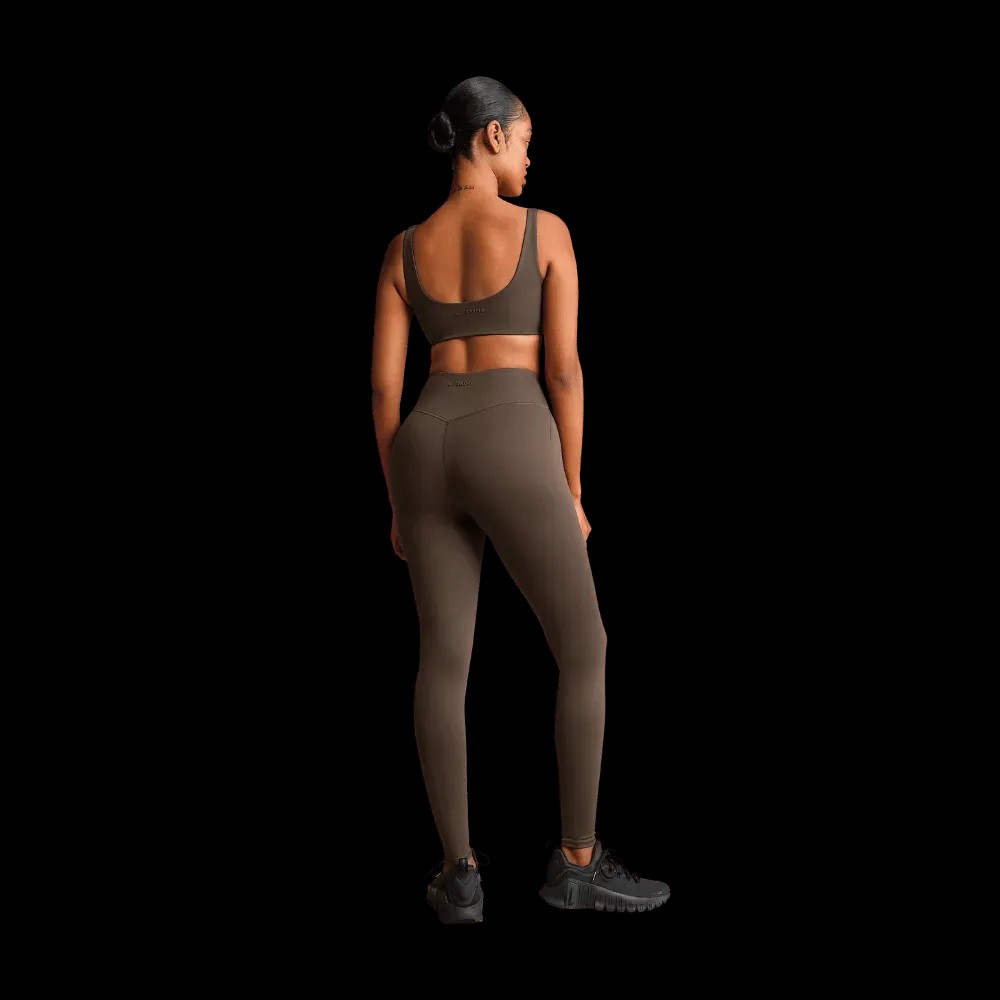 Nike X Skims Women's Scoop-Neck Bra Dark Sepia - HypeFly India View 4