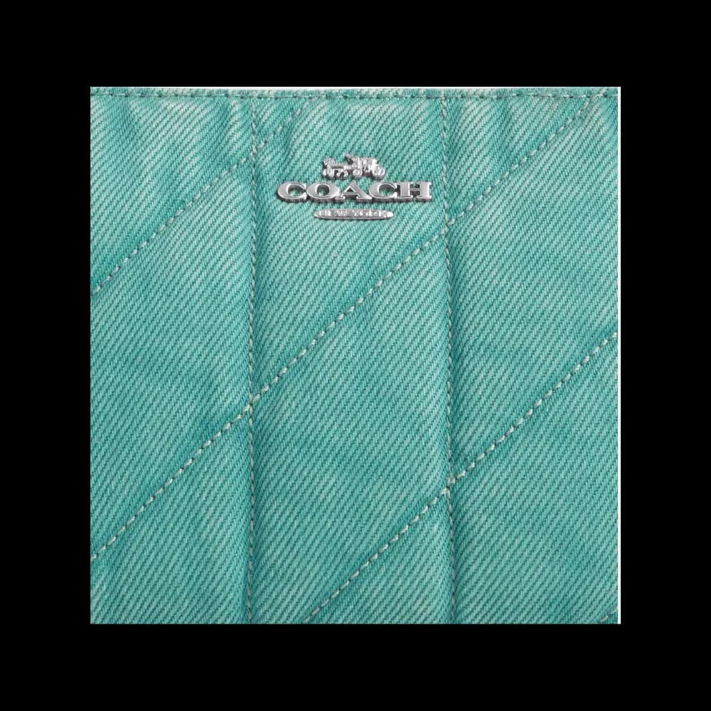 Coach Nolita 19 Quilted Denim Green - HypeFly India View 3