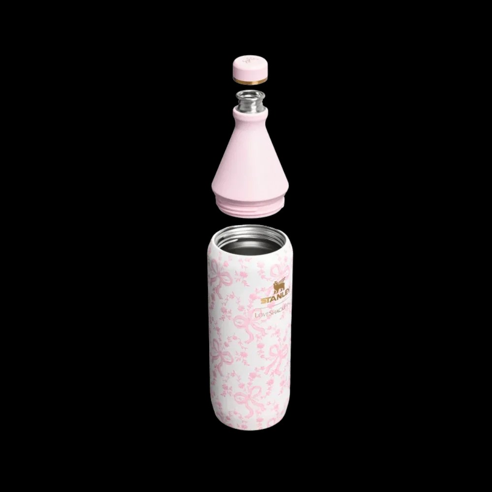 Stanley 1913 X Loveshackfancy Holiday All Day Slim Bottle Coquette Bow Chantilly 34 OZ - HypeFly India View 2