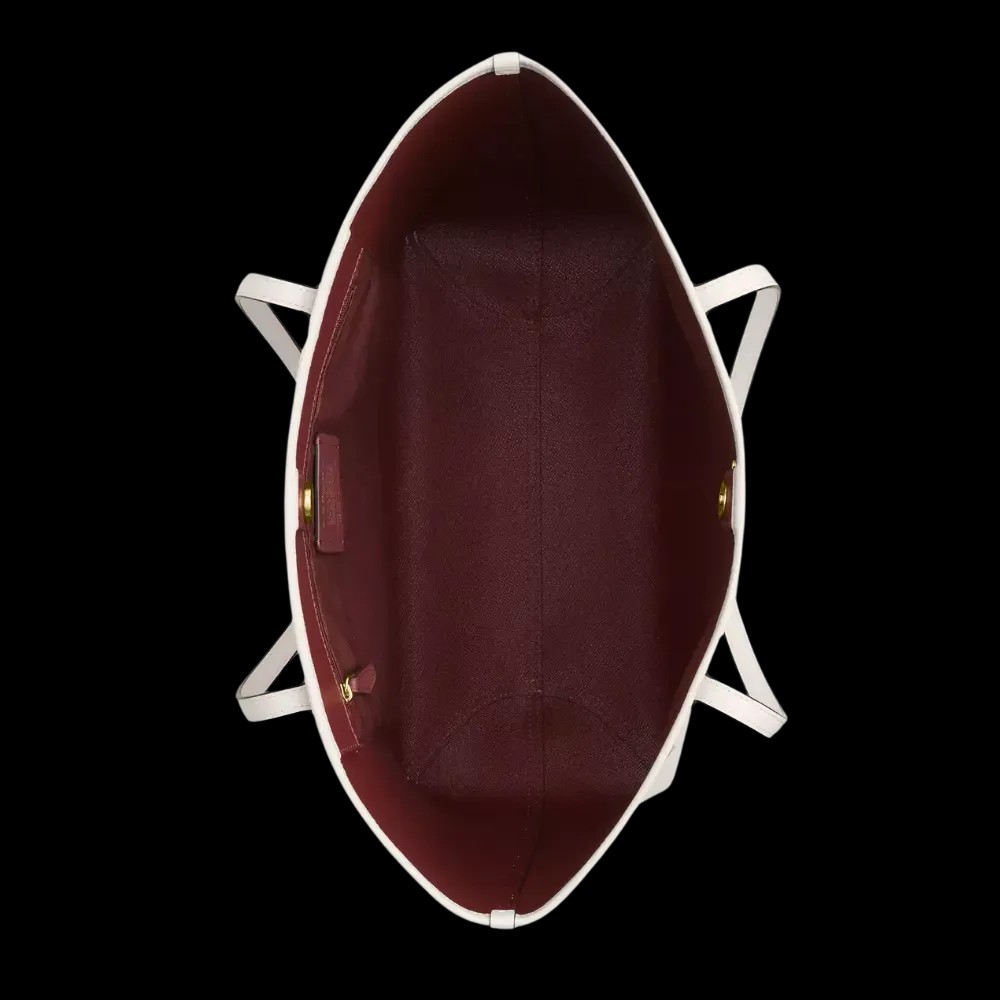 Coach City Tote Bag Pebbled Leather Chalk - HypeFly India View 4