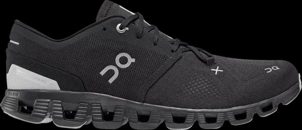 Cloud X 3 Black On Running  - HypeFly India View 1