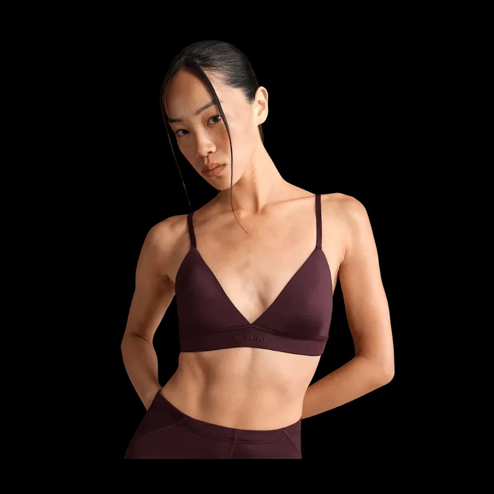 Nike x Skims Shine Women's Triangle Bra CURRANT - HypeFly India View 1