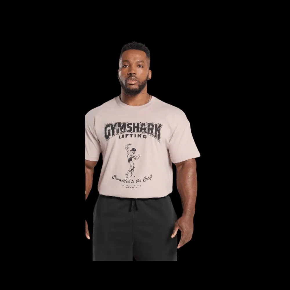 Gymshark Committed to the Craft T-Shirt Muted Pink - HypeFly India View 3