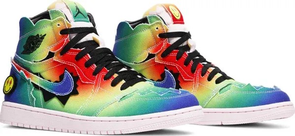 J. Balvin x Air Jordan 1 Retro OG High 'Colores Y Vibras' - HypeFly India View 2