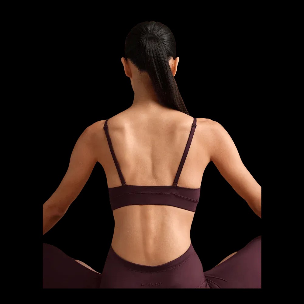 Nike x Skims Shine Women's Triangle Bra CURRANT - HypeFly India View 4