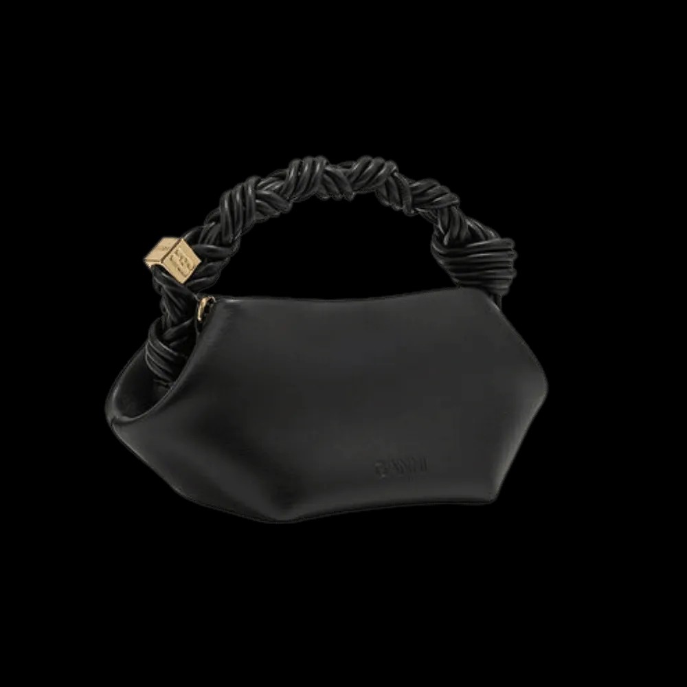 Ganni Black Mini Bou Bag - HypeFly India View 2