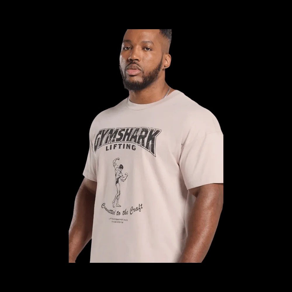 Gymshark Committed to the Craft T-Shirt Muted Pink - HypeFly India View 5