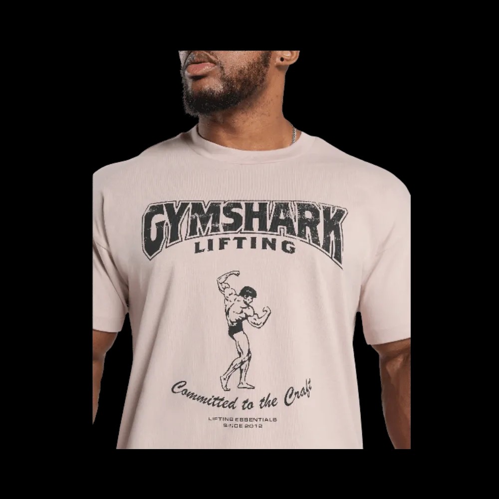 Gymshark Committed to the Craft T-Shirt Muted Pink - HypeFly India View 1