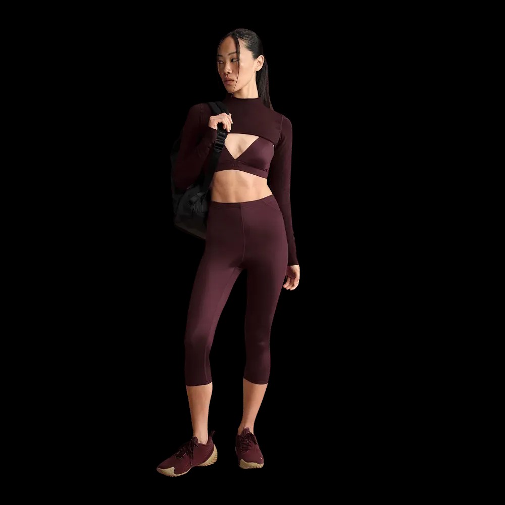 Nike x Skims Shine Women's Triangle Bra CURRANT - HypeFly India View 5