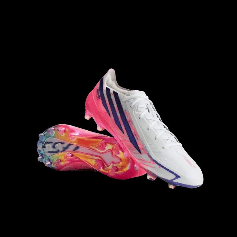 Adidas F50 Hyperfast Elite Artificial Grass Soccer Cleats Cloud White - HypeFly India View 2