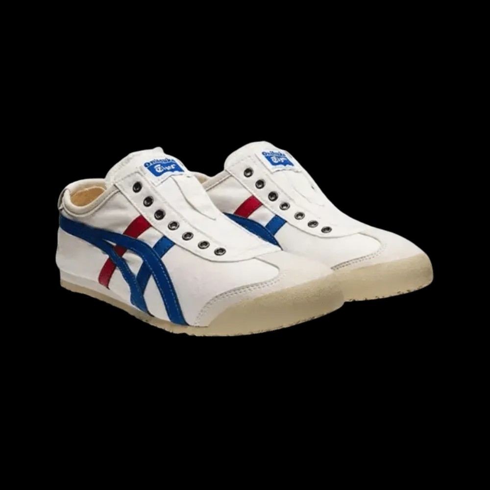 Onitsuka Tiger Mexico 66 Slip-On White Blue Red - HypeFly India View 2