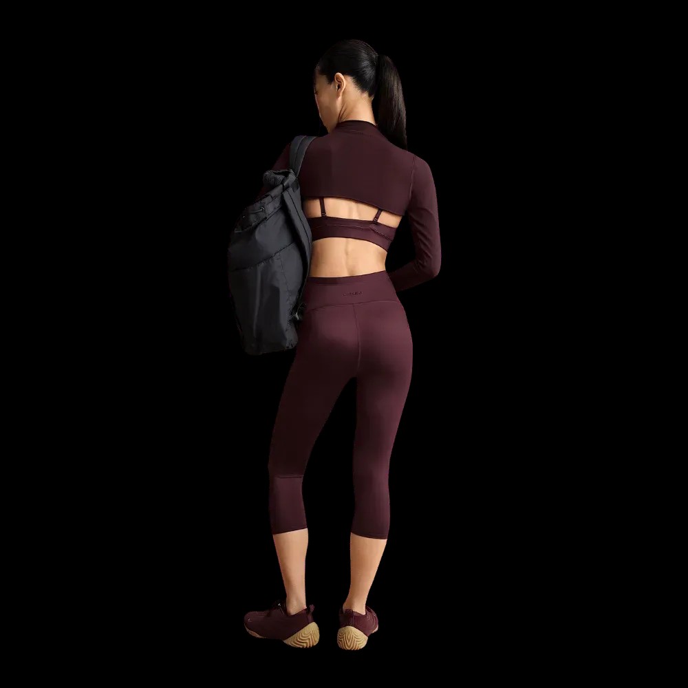 Nike x Skims Shine Women's Triangle Bra CURRANT - HypeFly India View 2