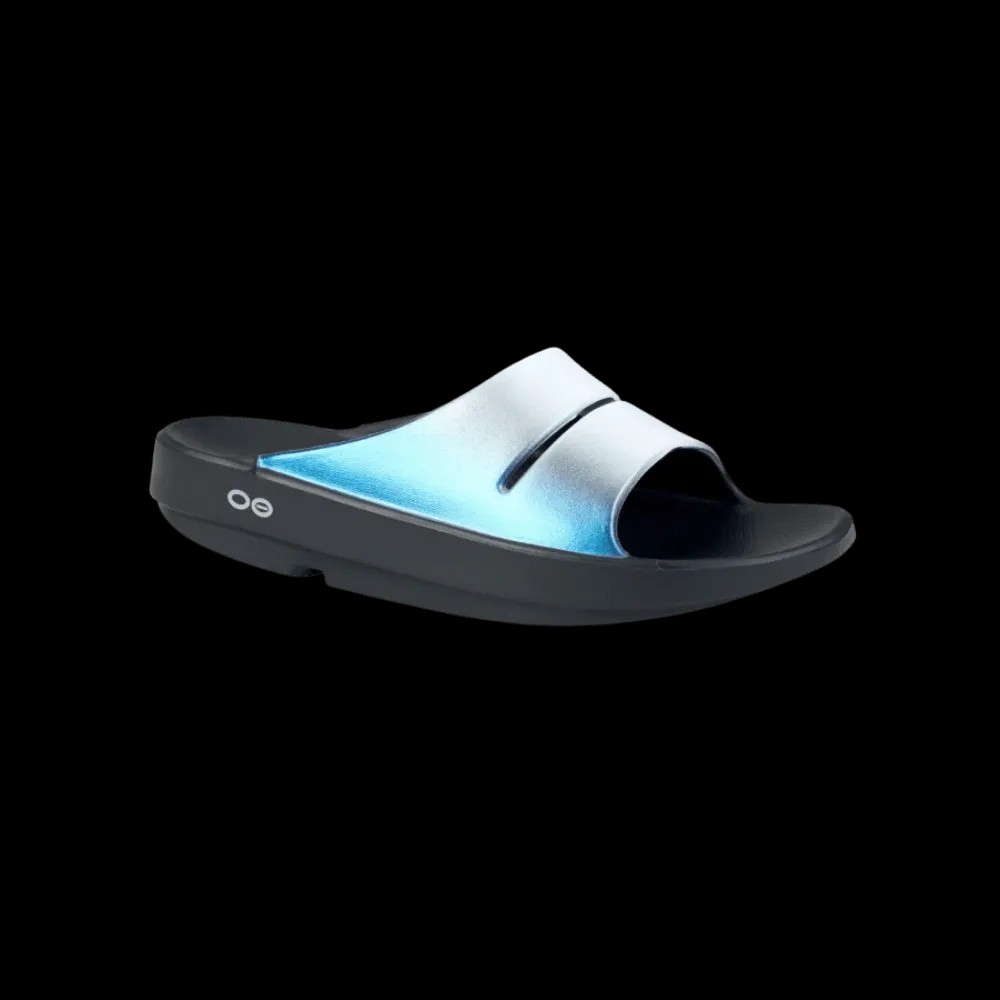 Oofos OOahh Luxe Slide Sandal - Frost - HypeFly India View 2