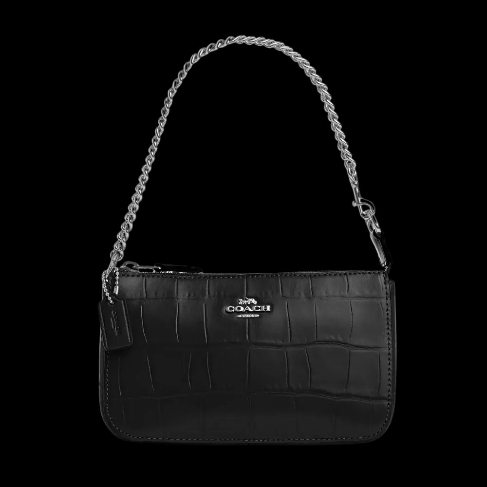 Coach Nolita 19 Embossed Crocodile Black  - HypeFly India View 1