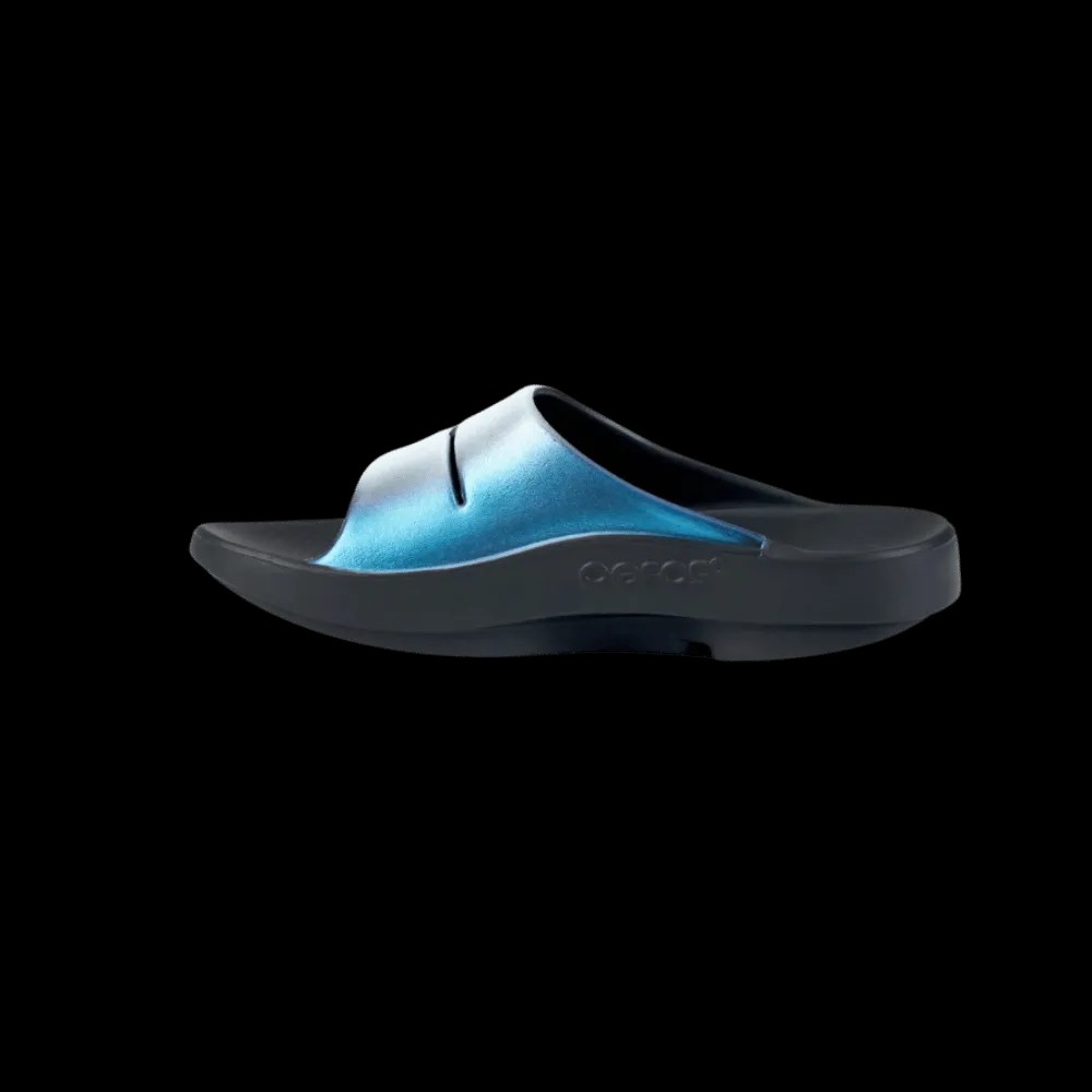 Oofos OOahh Luxe Slide Sandal - Frost - HypeFly India View 3