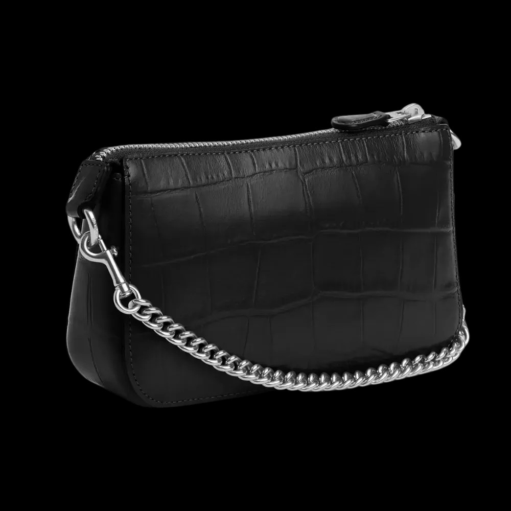 Coach Nolita 19 Embossed Crocodile Black  - HypeFly India View 2