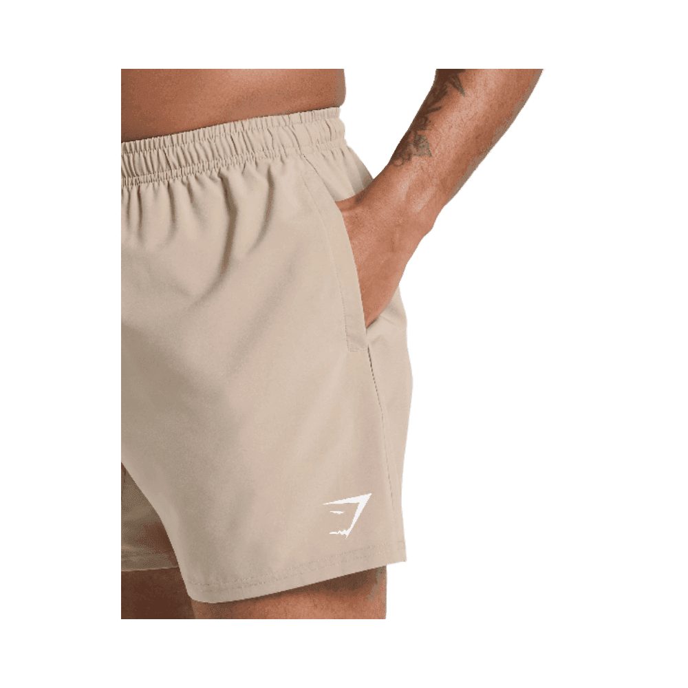Gymshark Arrival 5" Shorts Cement Brown - HypeFly India View 3