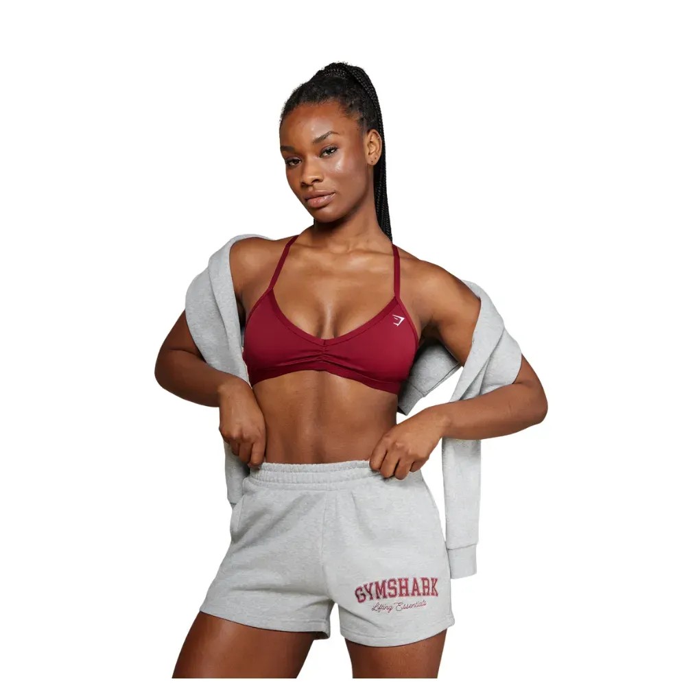 Gymshark Lifting Essentials Graphic Brushed 4' Shorts Light Grey Core MarlBlack - HypeFly India View 4