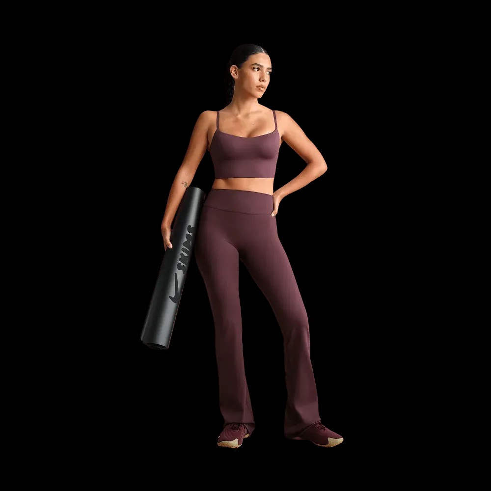 Nike X Skims Matte Women's High-Waisted Slim Flared Leggings CURRANT - HypeFly India View 2
