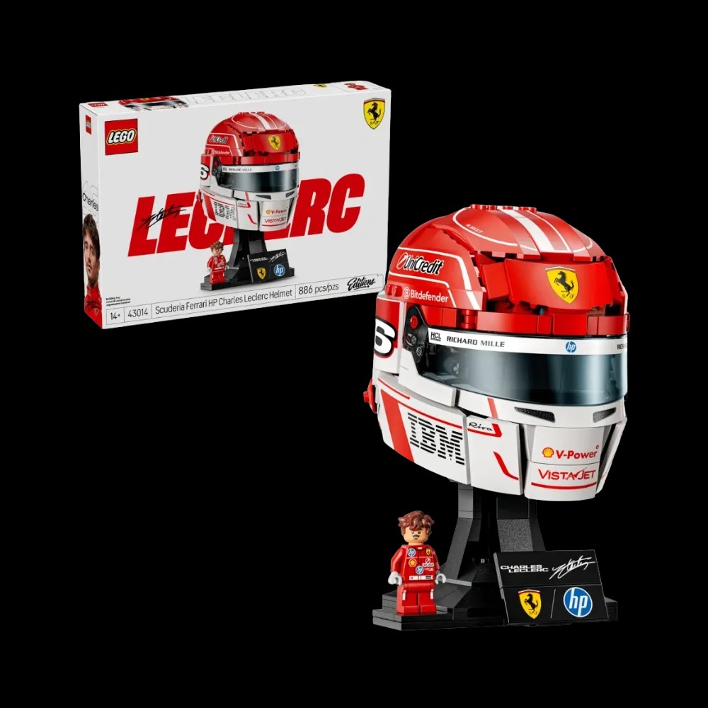 Lego Scuderia Ferrari HP Charles Leclerc Helmet - HypeFly India View 4
