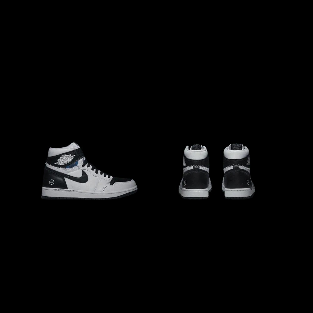 Fragment Design x Union LA x Air Jordan 1 Retro High OG SP 'White Black' - HypeFly India View 2