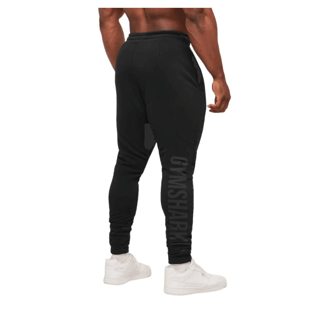 Gymshark Power Wordmark Jogger Oversized Fit Black - HypeFly India View 2