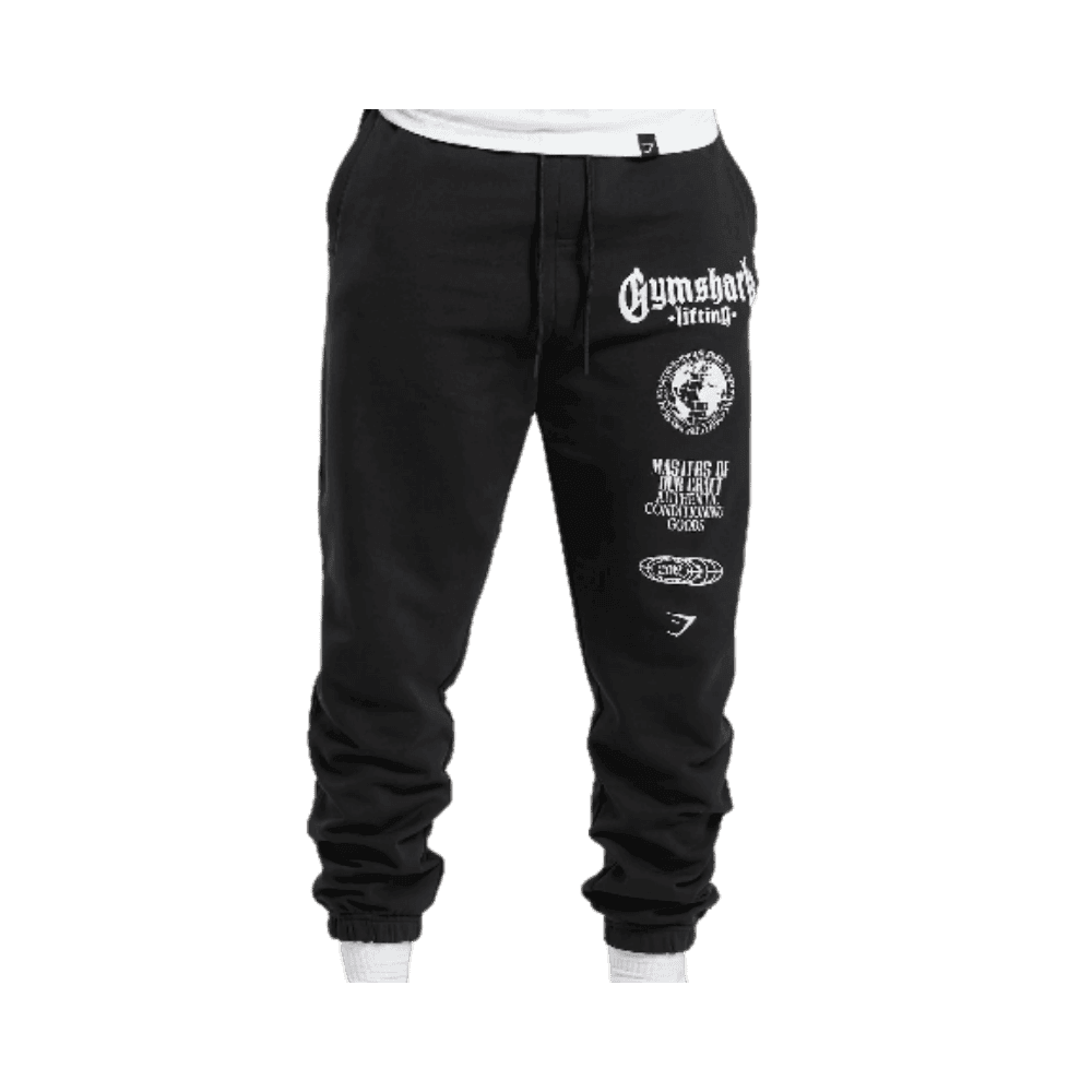 Gymshark Global Lifting Oversized Essential Joggers Black - HypeFly India View 3