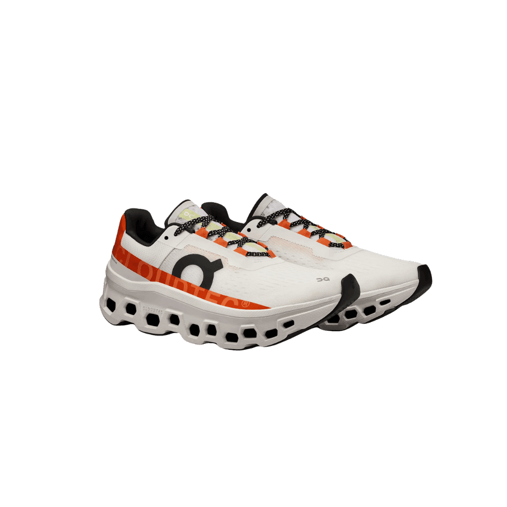 On Running Cloudmonster Undyed White Flame - HypeFly India View 2