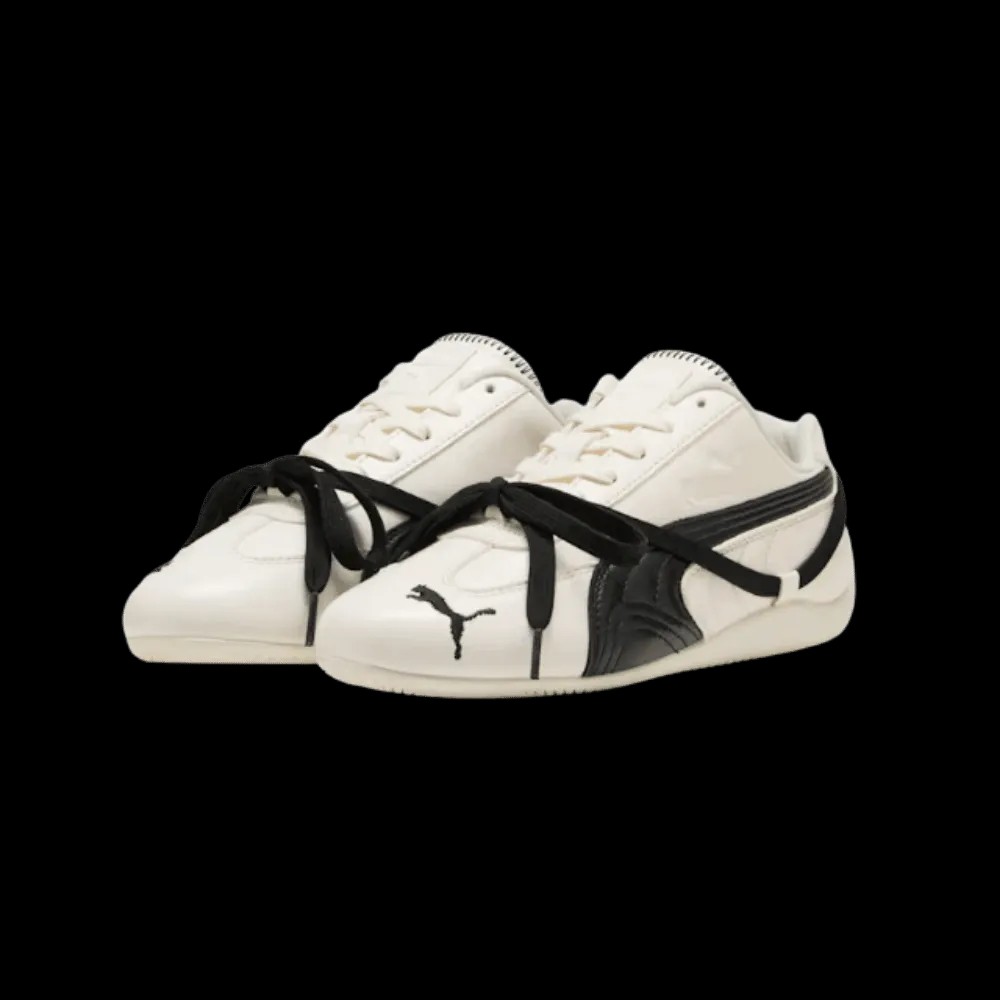 PUMA x ROSÉ Speedcat Sneakers Warm White-PUMA Black - HypeFly India View 2