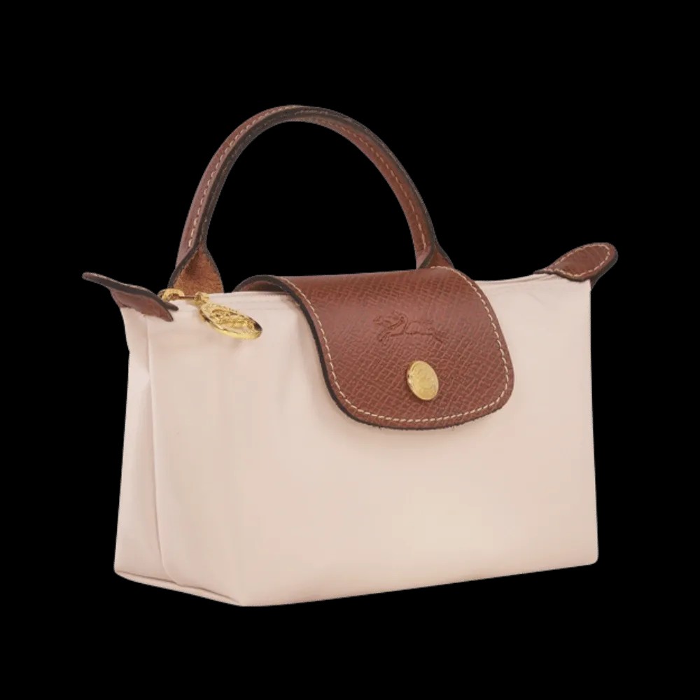 Longchamp Le Pliage Original Pouch with handle Paper - Recycled canvas - HypeFly India View 2