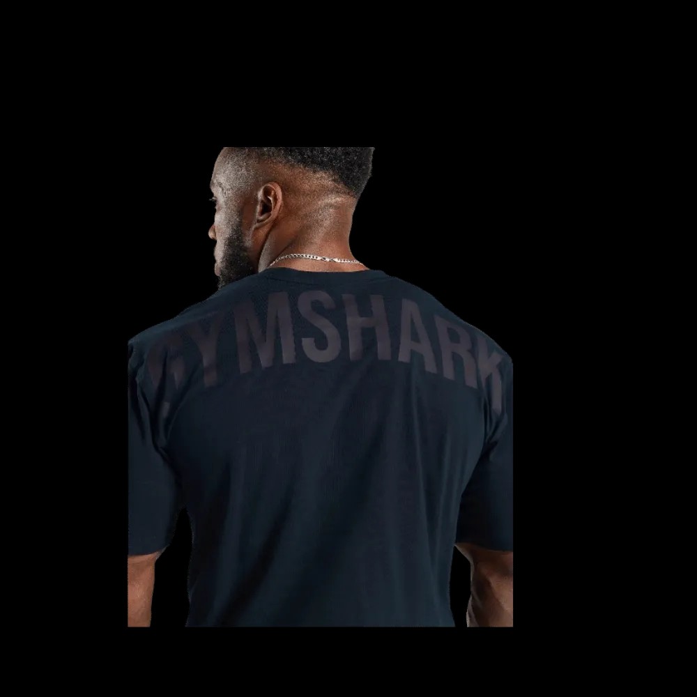 Gymshark Power T-Shirt Oversized Fit Navy - HypeFly India View 1