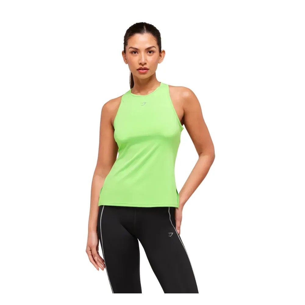 Gymshark Running Back Vent Tank Gelato Green - HypeFly India View 4