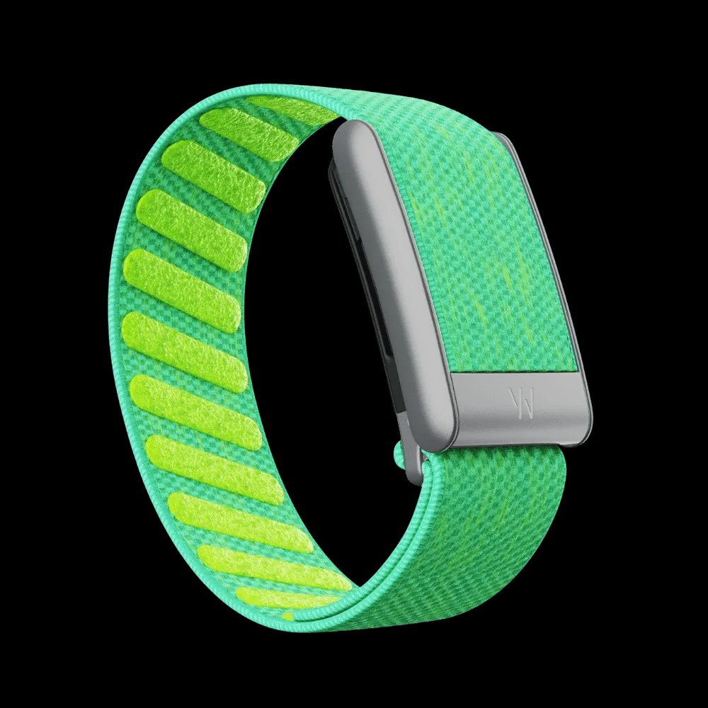 Whoop 5.0 Peak / MG Life Superknit Band Lime (12 Month Subscription Included) - HypeFly India View 1