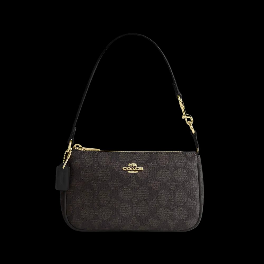 Coach Nolita 19 In Signature Canvas Walnut Black - HypeFly India View 1