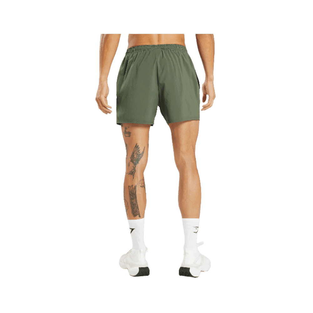 Gymshark Arrival 5" Shorts Core Olive - HypeFly India View 3