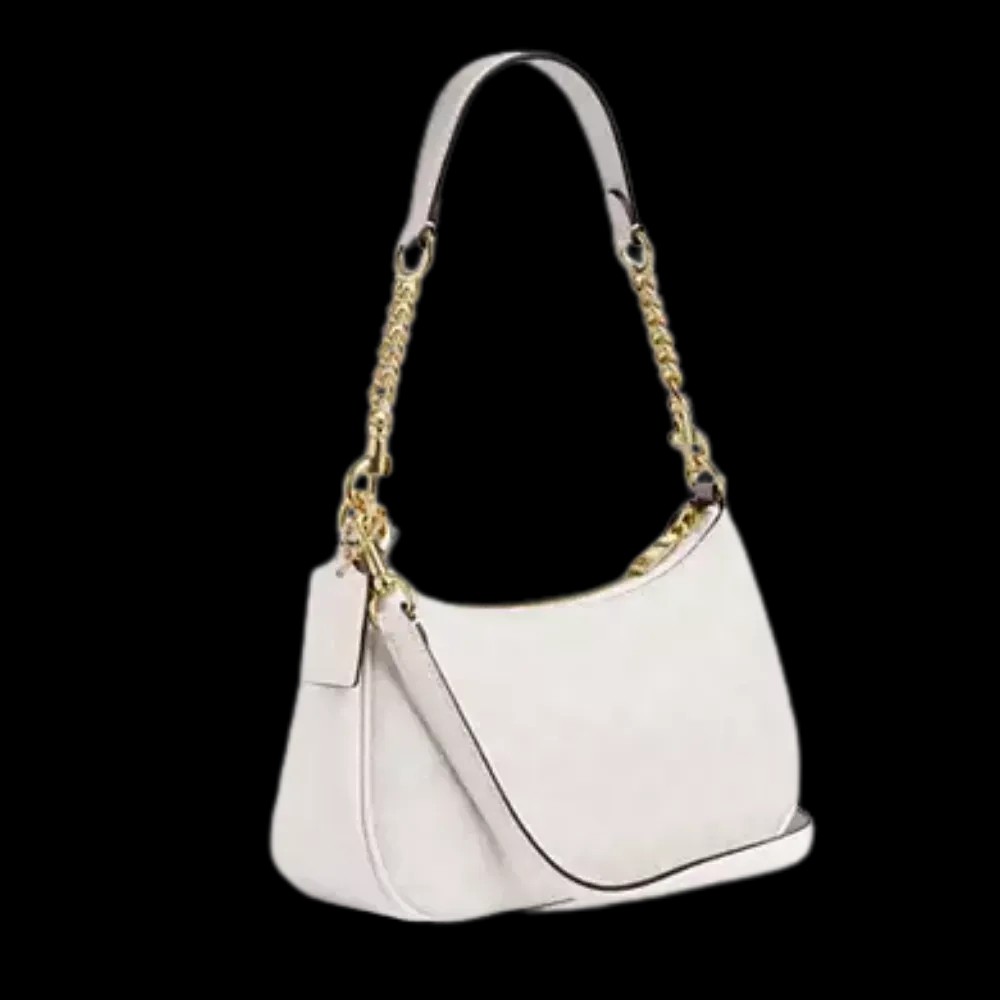 Coach Teri Shoulder Bag In Signature Canvas Chalk and Gold - HypeFly India View 2