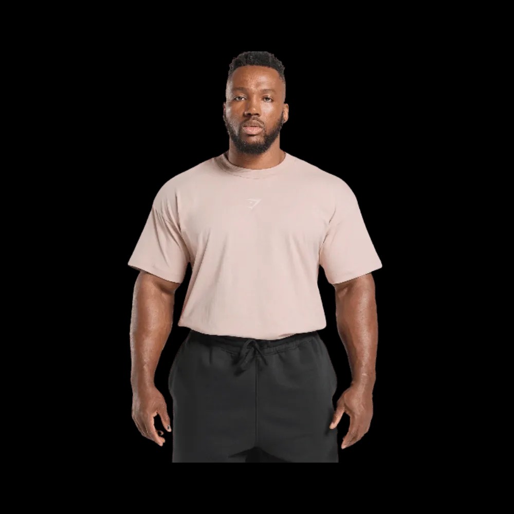Gymshark Training Dept. T-Shirt Muted Pink - HypeFly India View 1