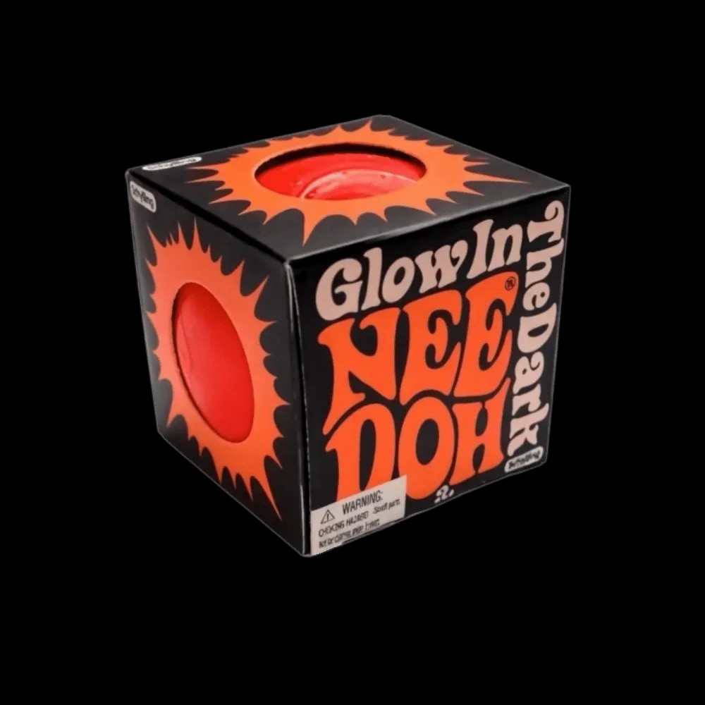 NeeDoh Glow in the Dark Squishy Fidget Toy Orange - HypeFly India View 1