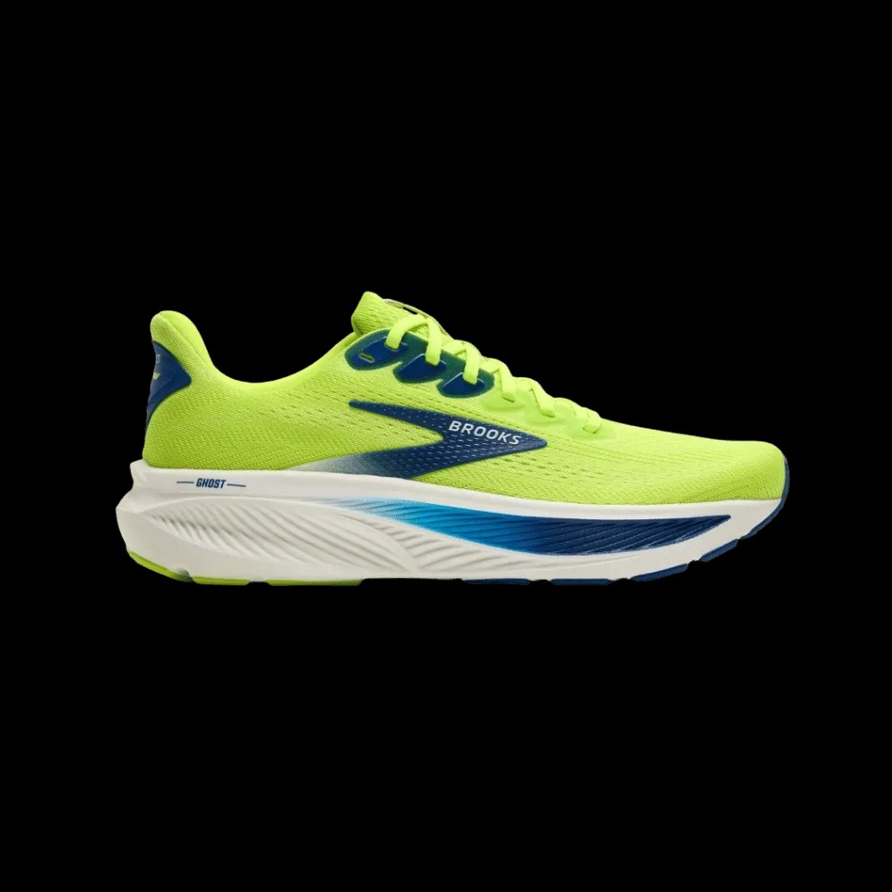 Brooks Ghost 17 Acid Lime Navy White - HypeFly India View 1