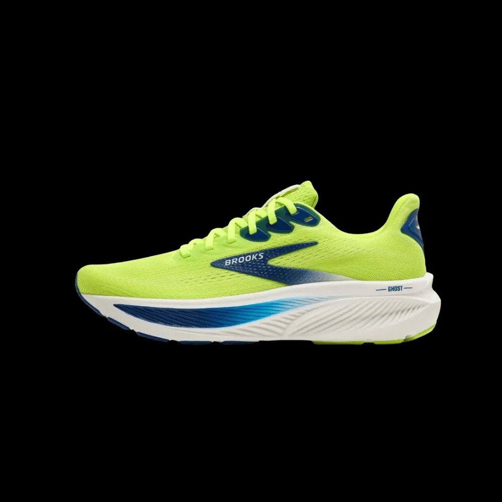 Brooks Ghost 17 Acid Lime Navy White - HypeFly India View 2