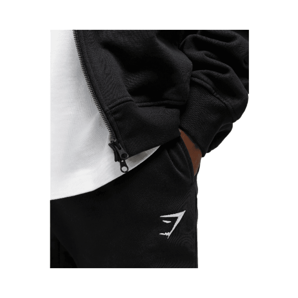 Gymshark Crest Joggers Black - HypeFly India View 3
