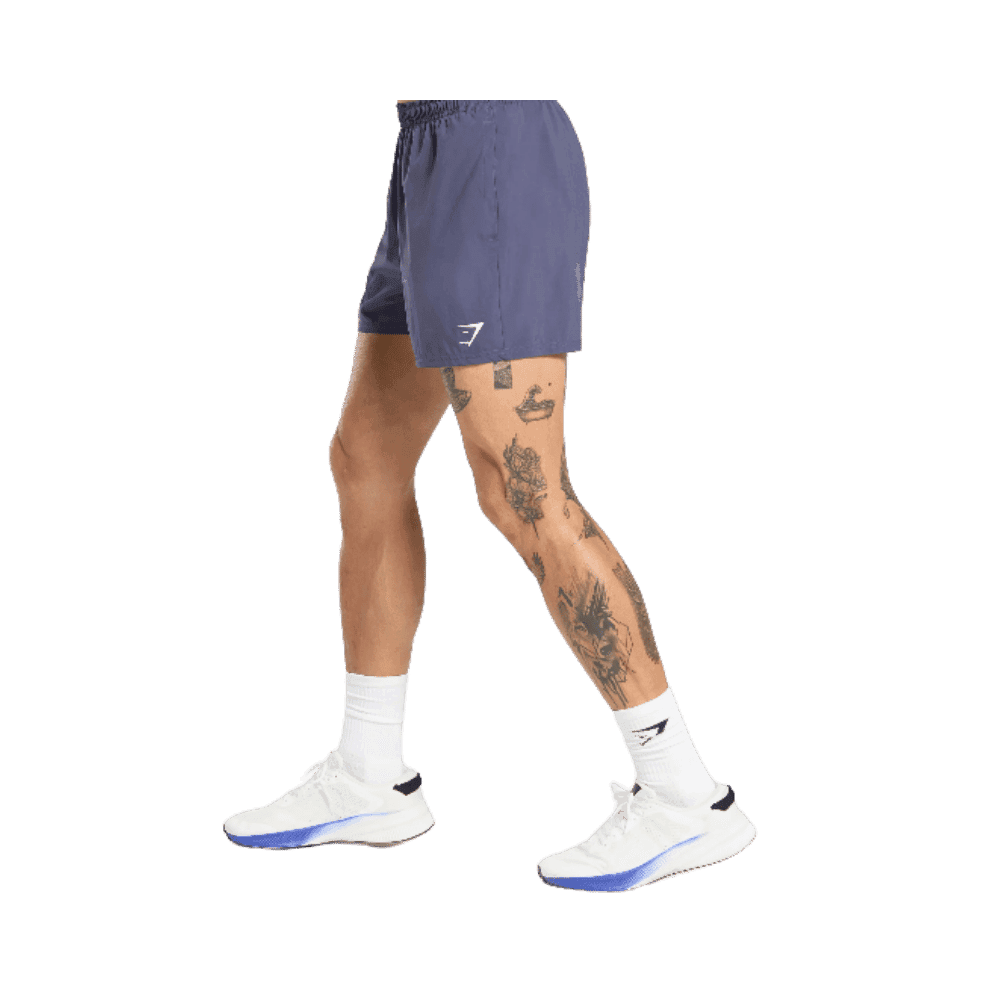 Gymshark Arrival 5" Shorts Weighted Purple - HypeFly India View 2