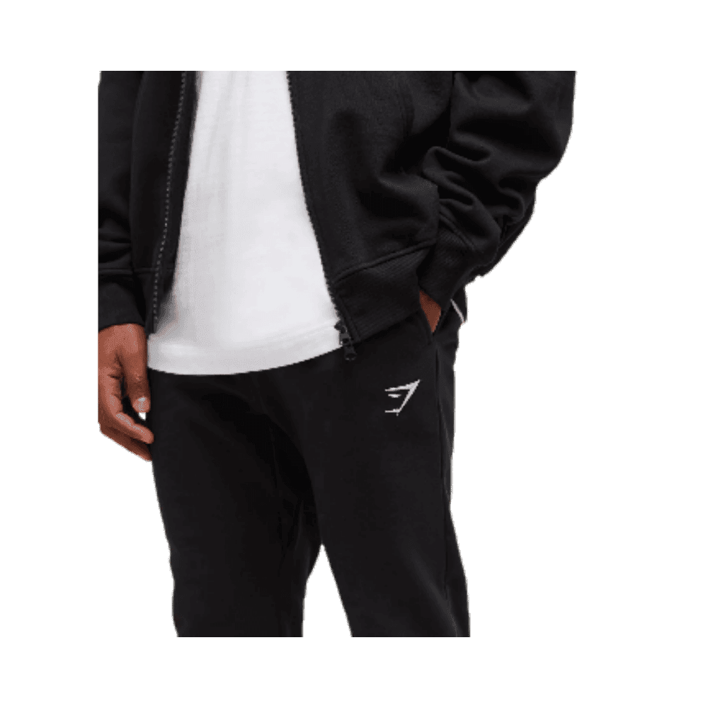 Gymshark Crest Joggers Black - HypeFly India View 2