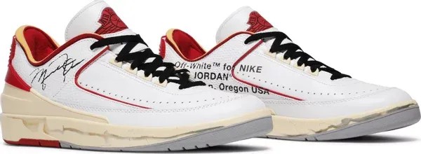Off-White x Air Jordan 2 Retro Low SP 'White Varsity Red' - HypeFly India View 3