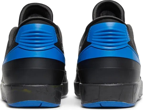 Off-White x Air Jordan 2 Retro Low SP 'Black Varsity Royal' - HypeFly India View 3