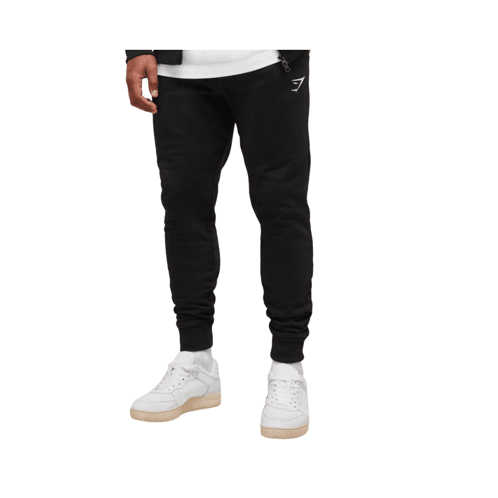 Gymshark Crest Joggers Black - HypeFly India View 1