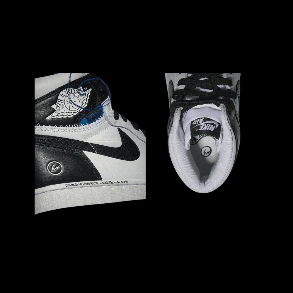 Fragment Design x Union LA x Air Jordan 1 Retro High OG SP 'White Black' - HypeFly India View 3