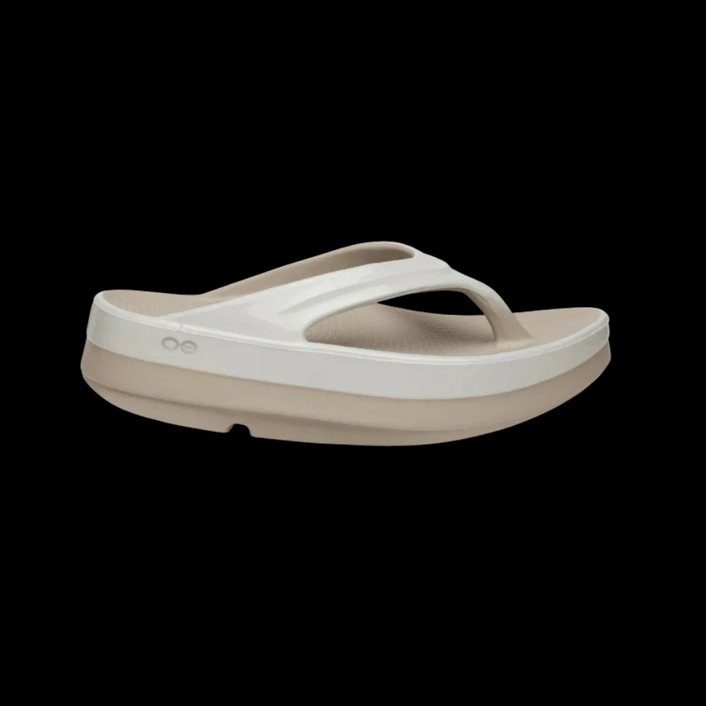 Oofos OOmega OOlala Stacked Sandal - Fog - HypeFly India View 1