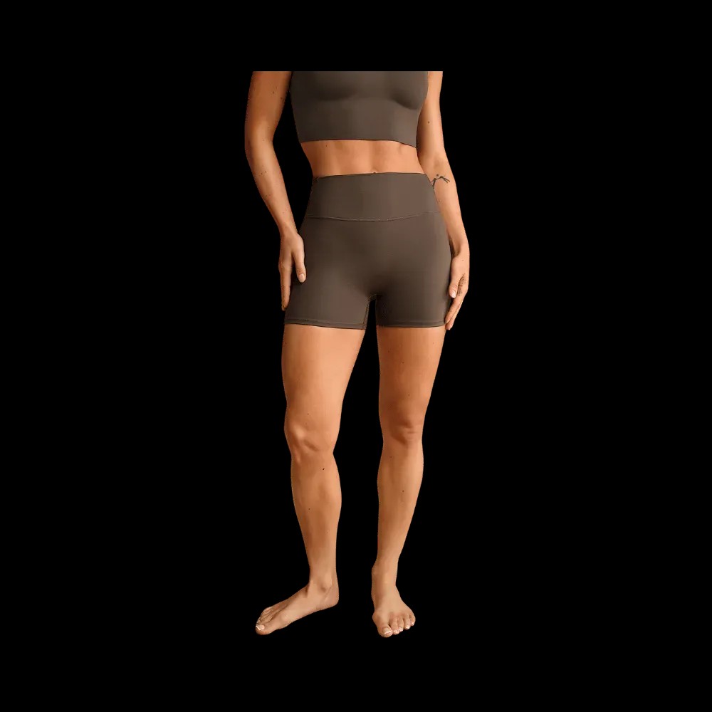 Nike X Skims Matte Women's High-Waisted 3" Boyshorts Dark Sepia - HypeFly India View 2